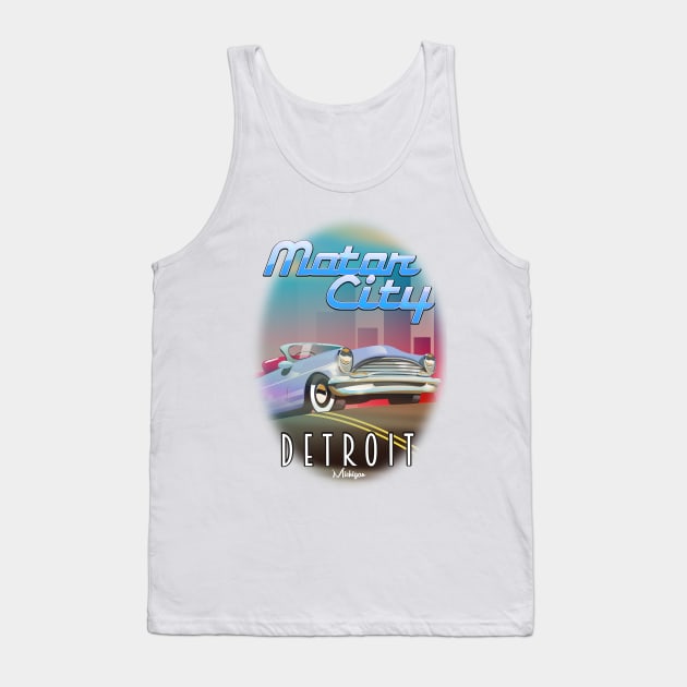 Morot City Detroit Michigan Tank Top by nickemporium1